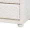 Baxton Studio Bonilla Modern White Teddy-Bear Fabric and Rubberwood 2-Drawer Nightstand 244-13651-ZORO - alternate 8